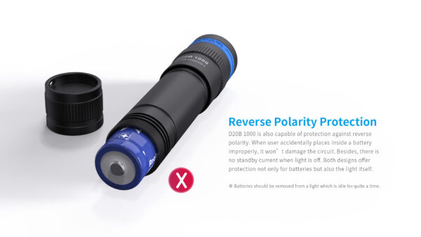 XTAR D20B 1000 lumen Dive Light - Image 6