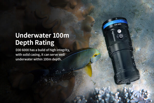 XTAR D30 6000 lumen Dive Light - Image 9