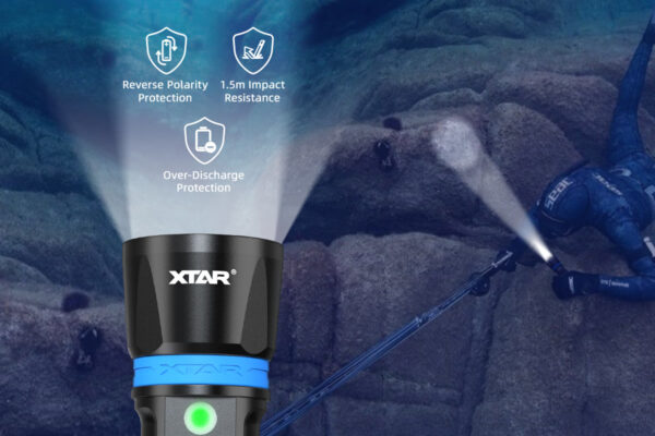 XTAR Hunter DH1 1600 Lumens Dive Light - Image 7